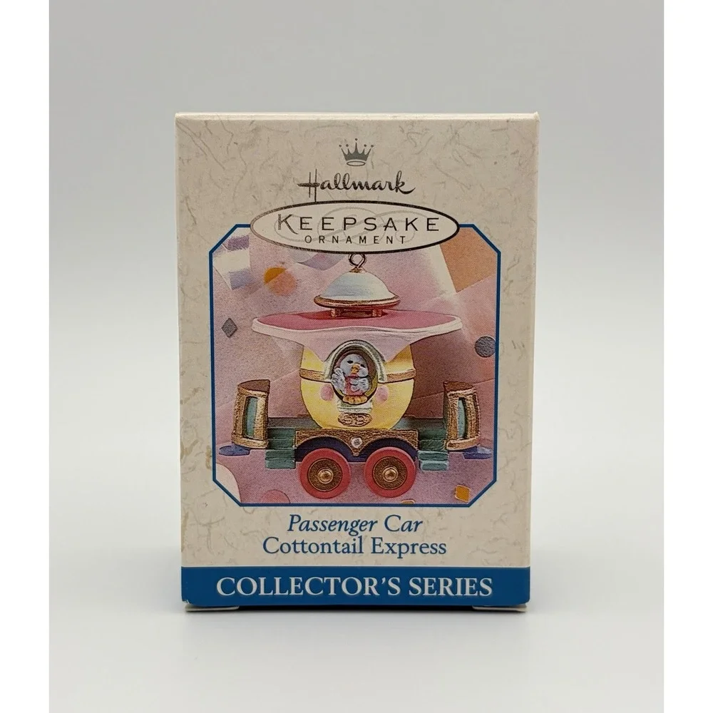 Hallmark Keepsake Ornament Cottontail Express Passenger Car 1998 3rd Series VTG